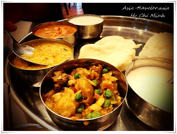 ホーチミンBaba's Kitchenの北インド定食ターリー