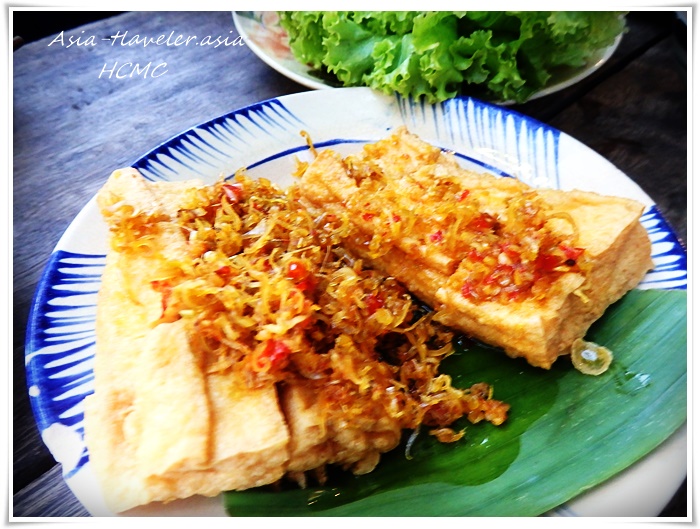 ホーチミンの厚揚げレモングラス唐辛子炒め・Dau hu chien sa ot