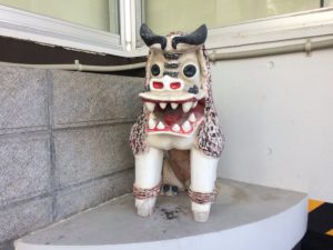 老人ホームのシーサー