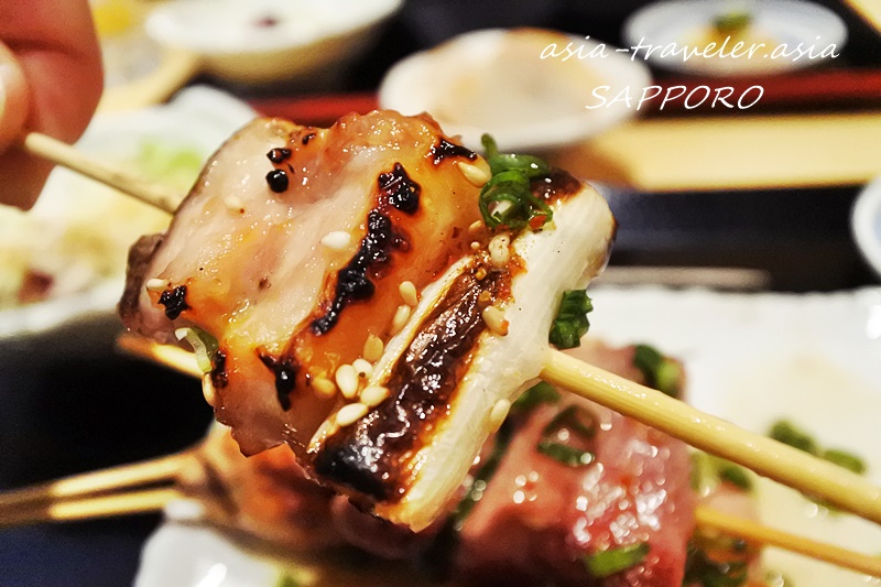 札幌・やきとりマルコ本店のとり精串アップ