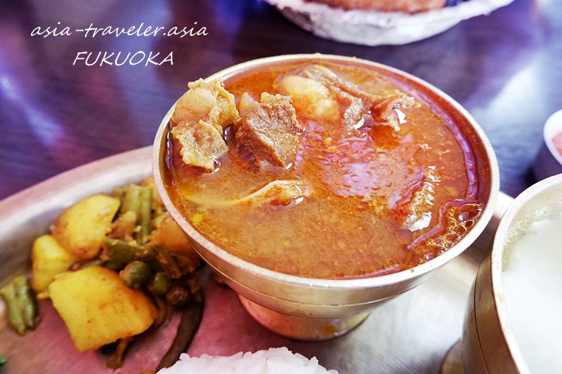 ナングロガル福岡の激辛ラムスープカレー