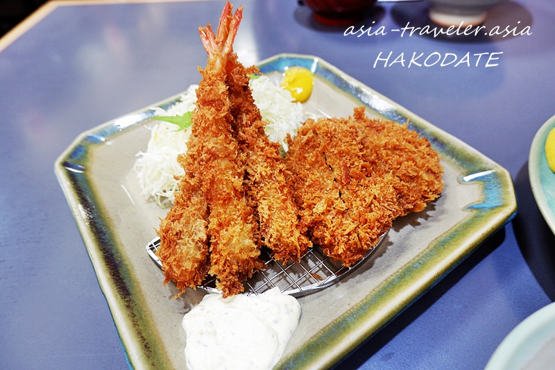 函館とんき大門店の海老フライ・ヒレカツ定食