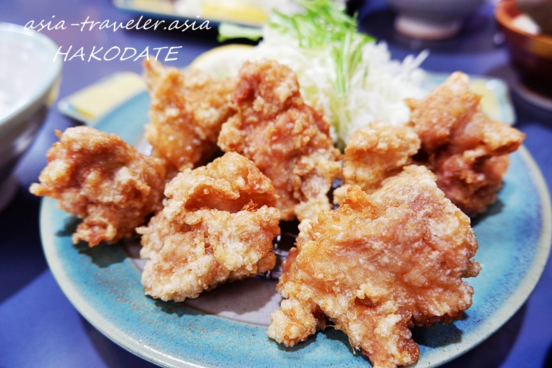 函館とんき大門店の鶏唐揚定食・大ぶり唐揚げ6個盛り