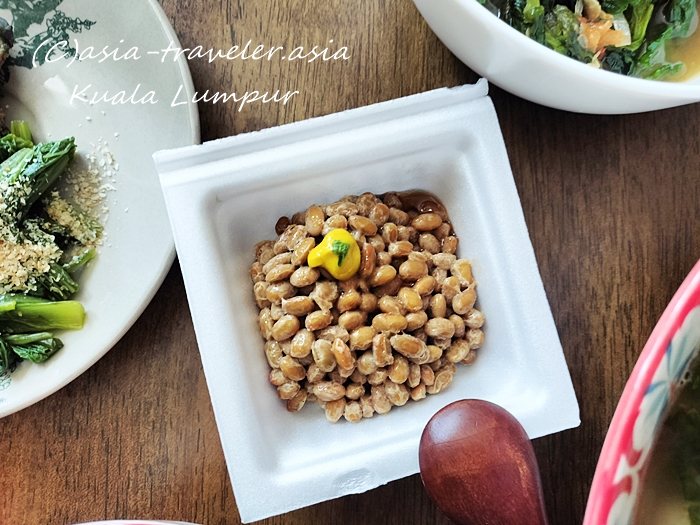 クアラルンプールのスーパーで購入した福井県産大粒納豆