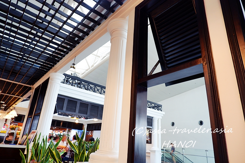 ハノイ空港El Domoレストランのコロニアル調インテリア