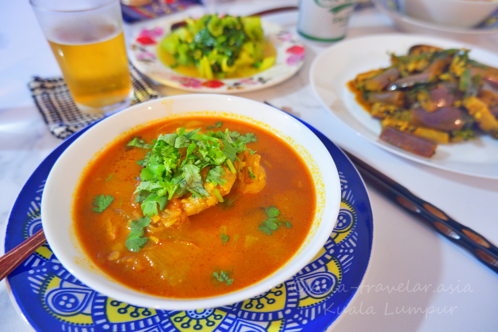 クアラルンプール自家製イカンマシン入りスパイスカレー