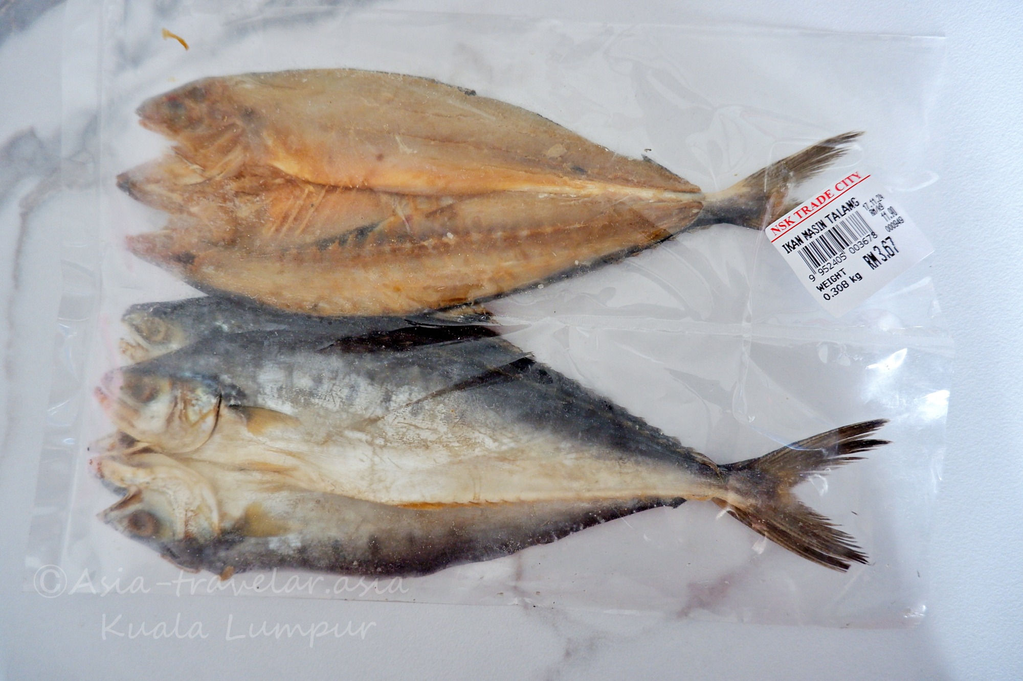 マレーシア産Ikan Masin Talang干物のパック