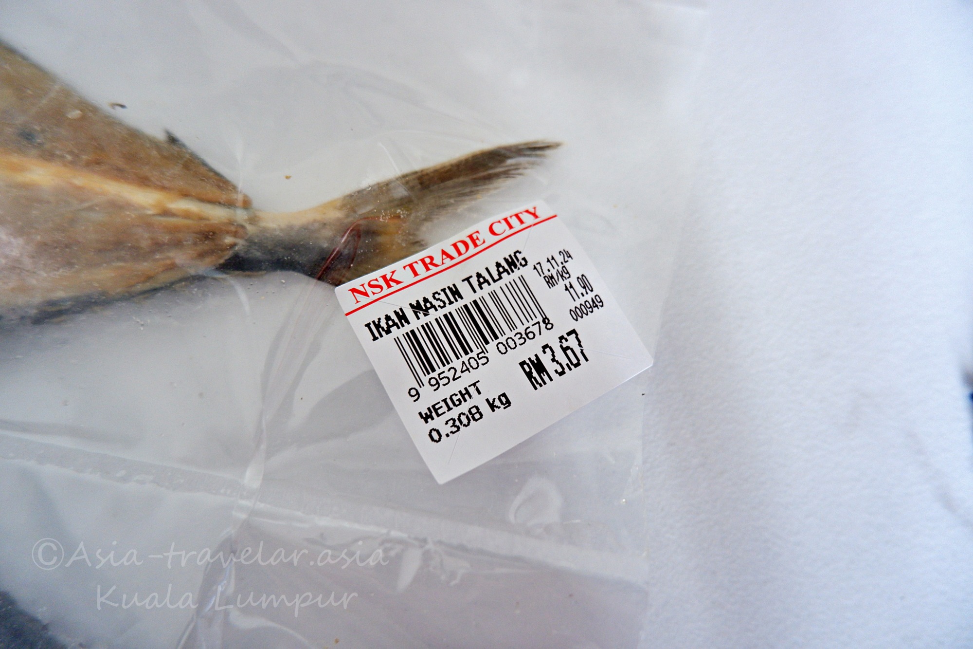 NSK Trade CityのIkan Masin Talang干物パッケージRM3.67