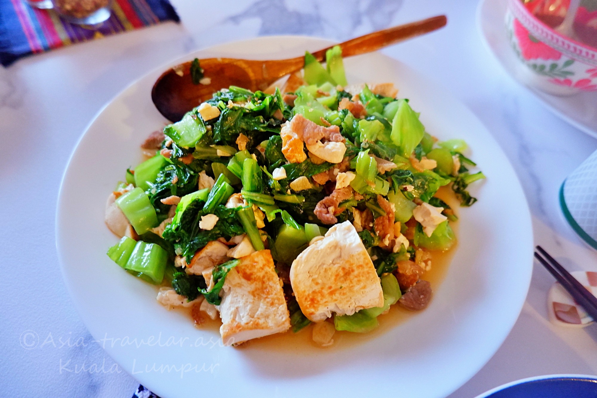 高菜と豆腐の炒め物・ちきなーチャンプルー風