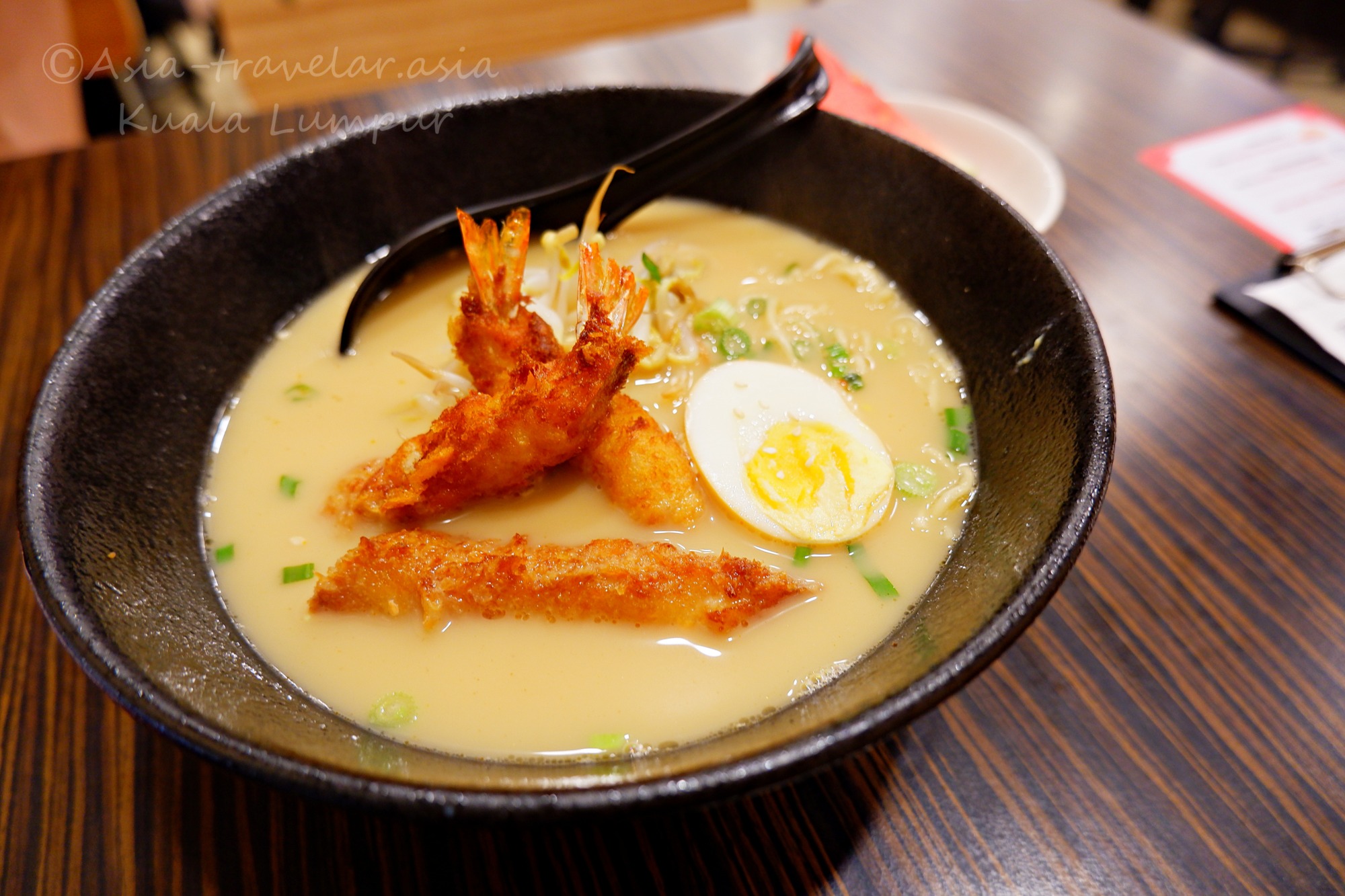 クアラルンプール・1番ラーメンの海老フライラーメン