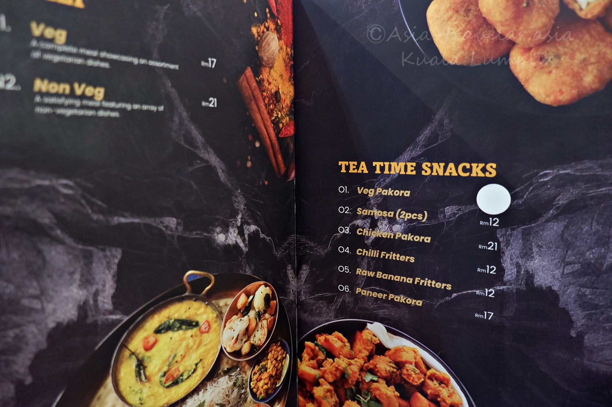 クアラルンプール・HERITAGE HOUSEのティータイムスナックメニュー