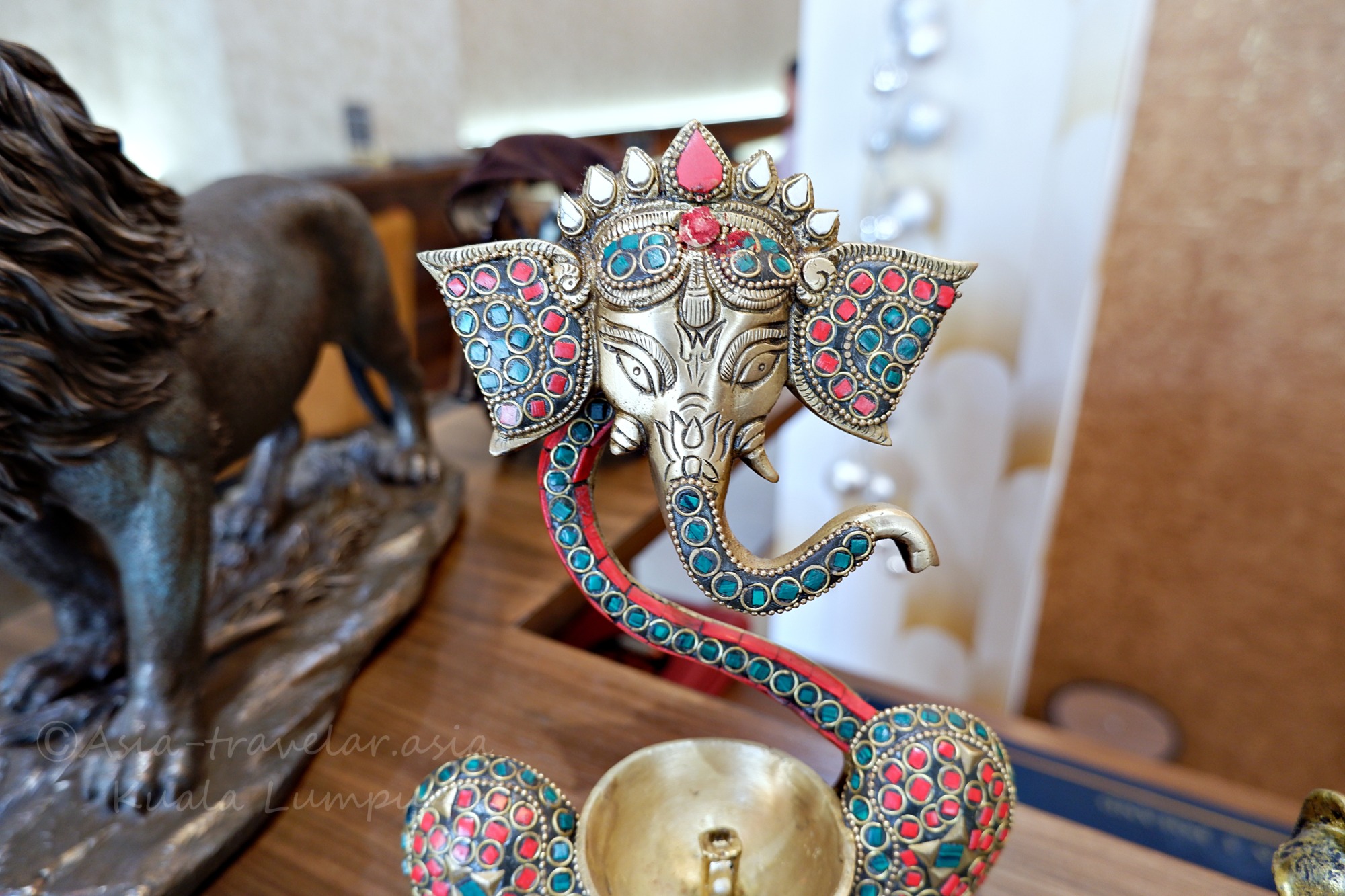 クアラルンプールHERITAGE HOUSE店内のガネーシャ装飾品
