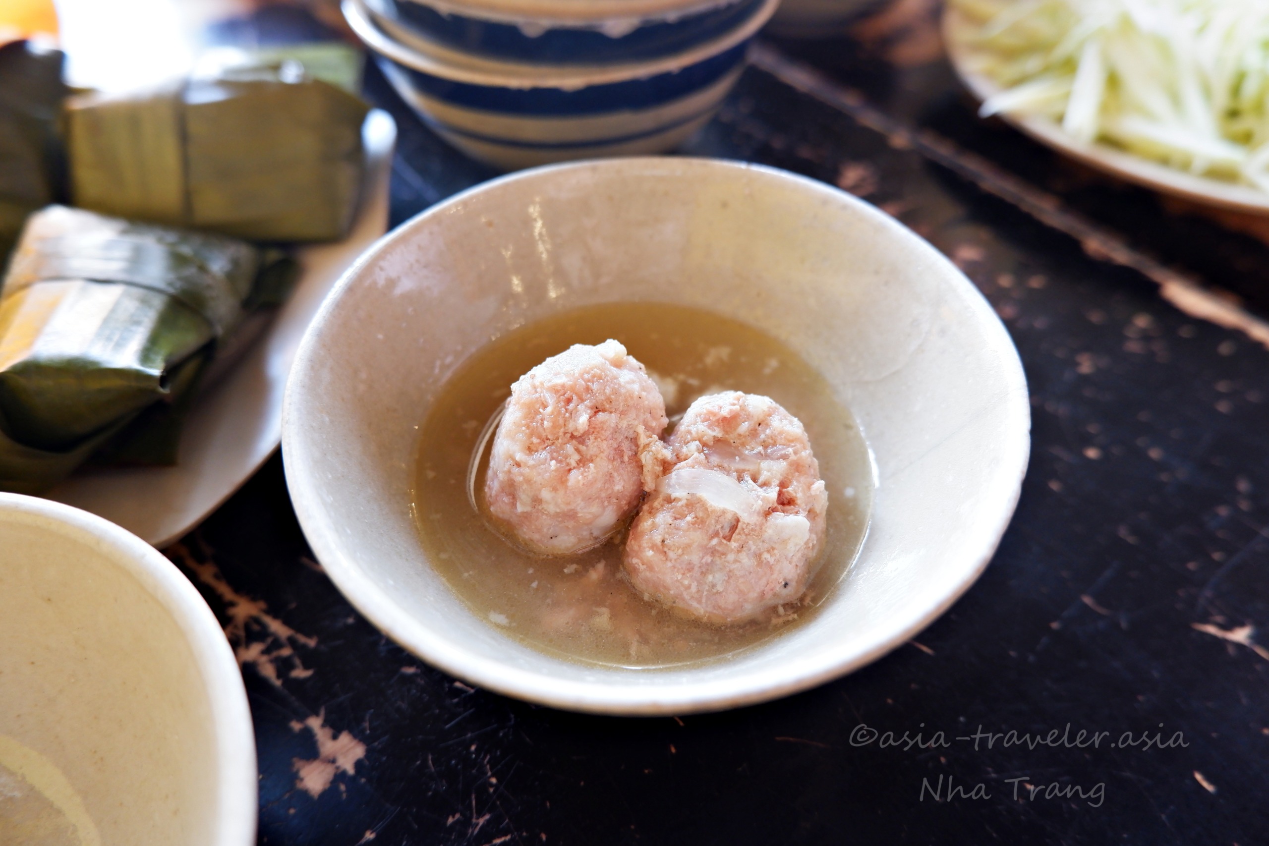 ニャチャン名物シウマイ・スープ仕立てのミートボール