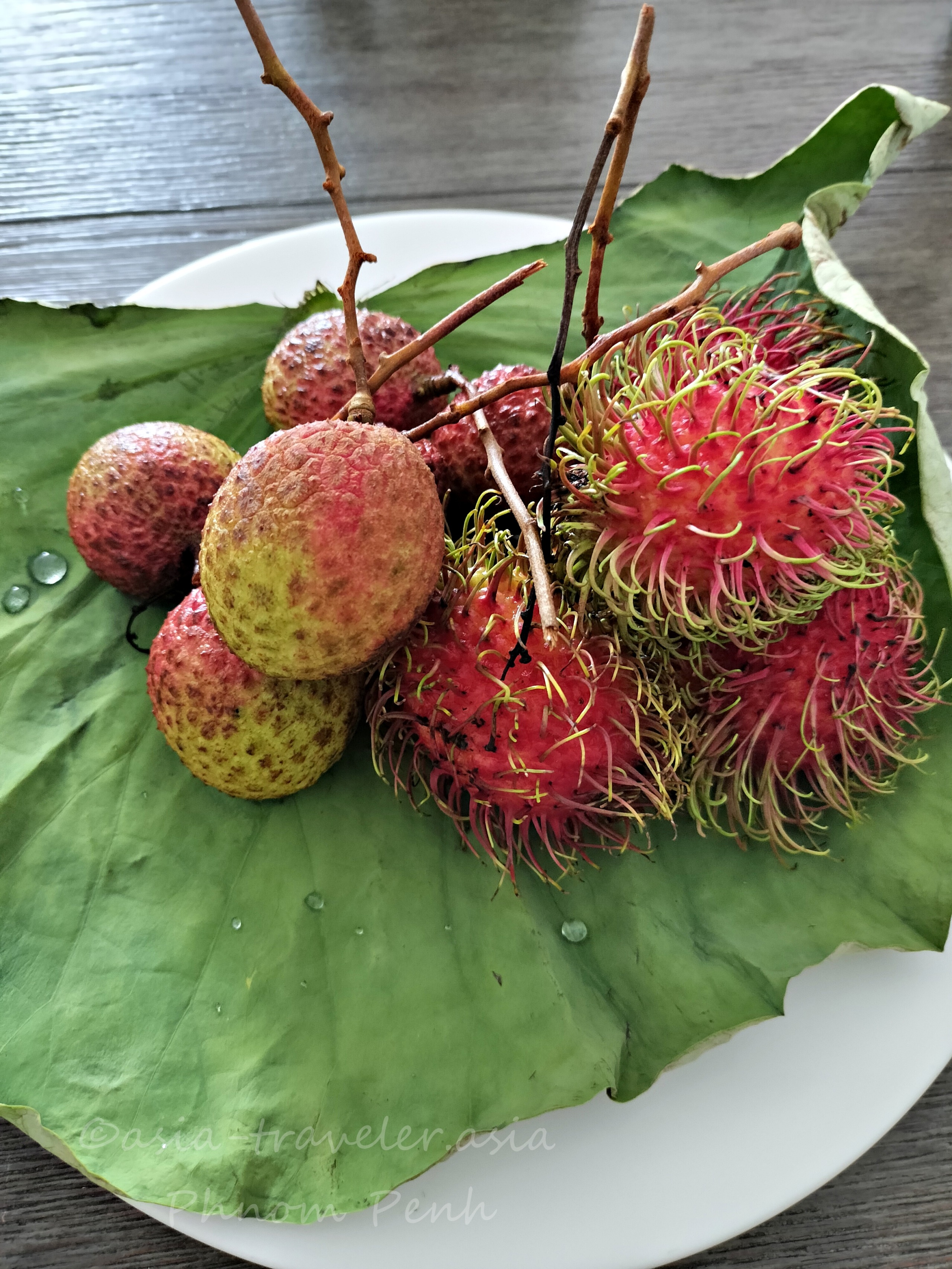 プノンペン　ライチ＆ランブータン