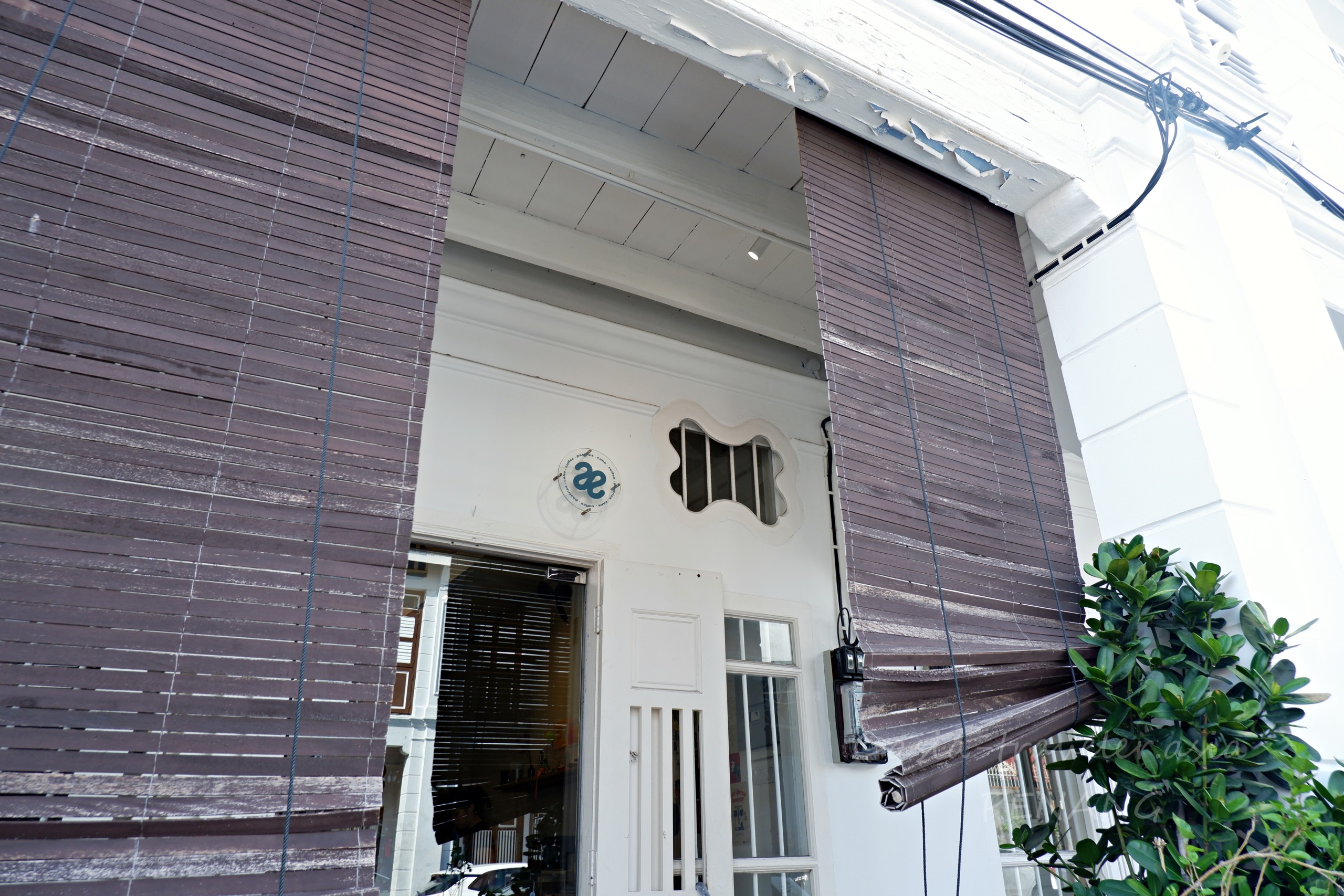 ジョージタウンのae coffeeショップハウス外観