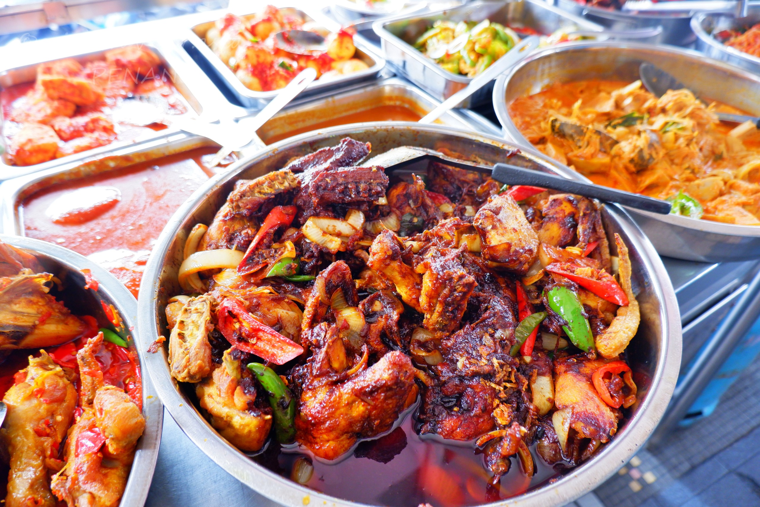 ペナン島 Nasi Padang Minang ナシパダン