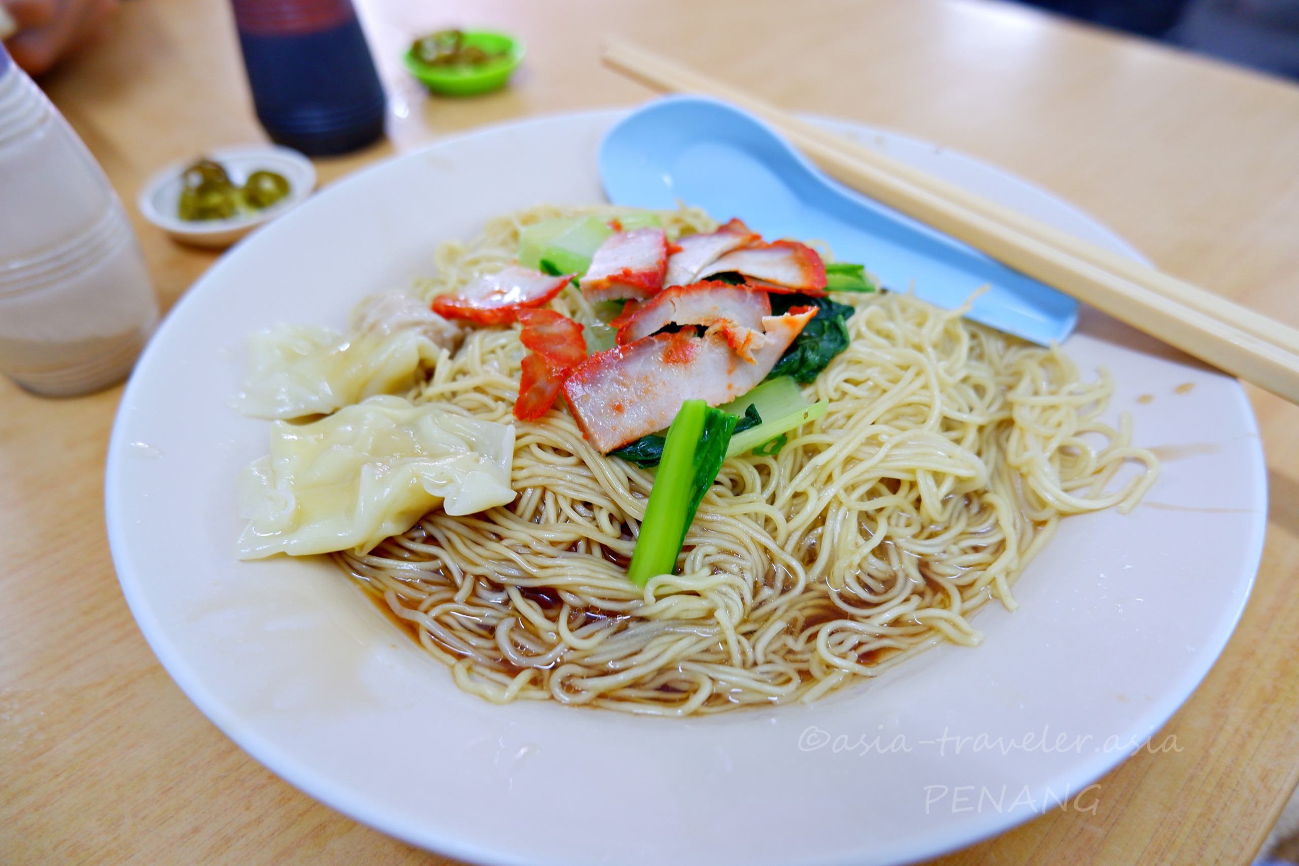 ペナン島 明园茶室 ワンタンミー