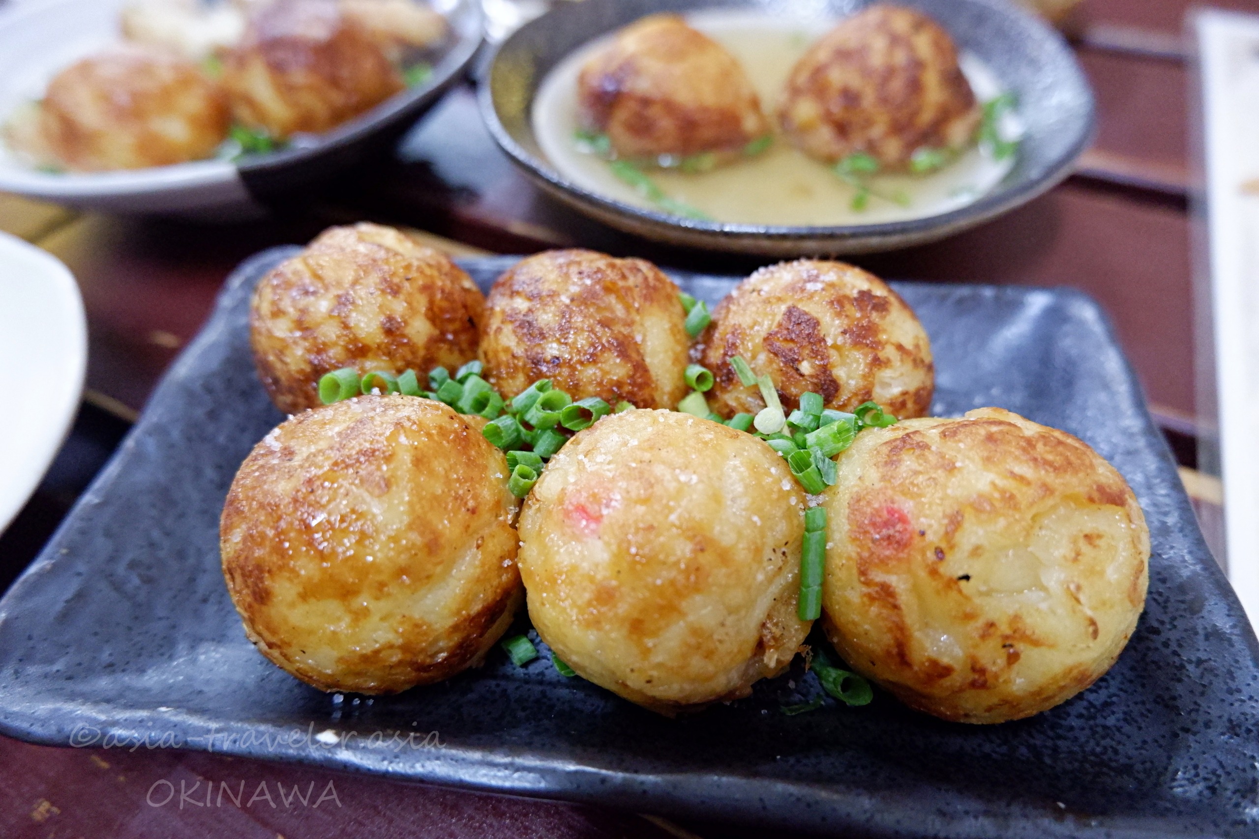 那覇・仁ぐゎーの塩たこ焼き6個盛り