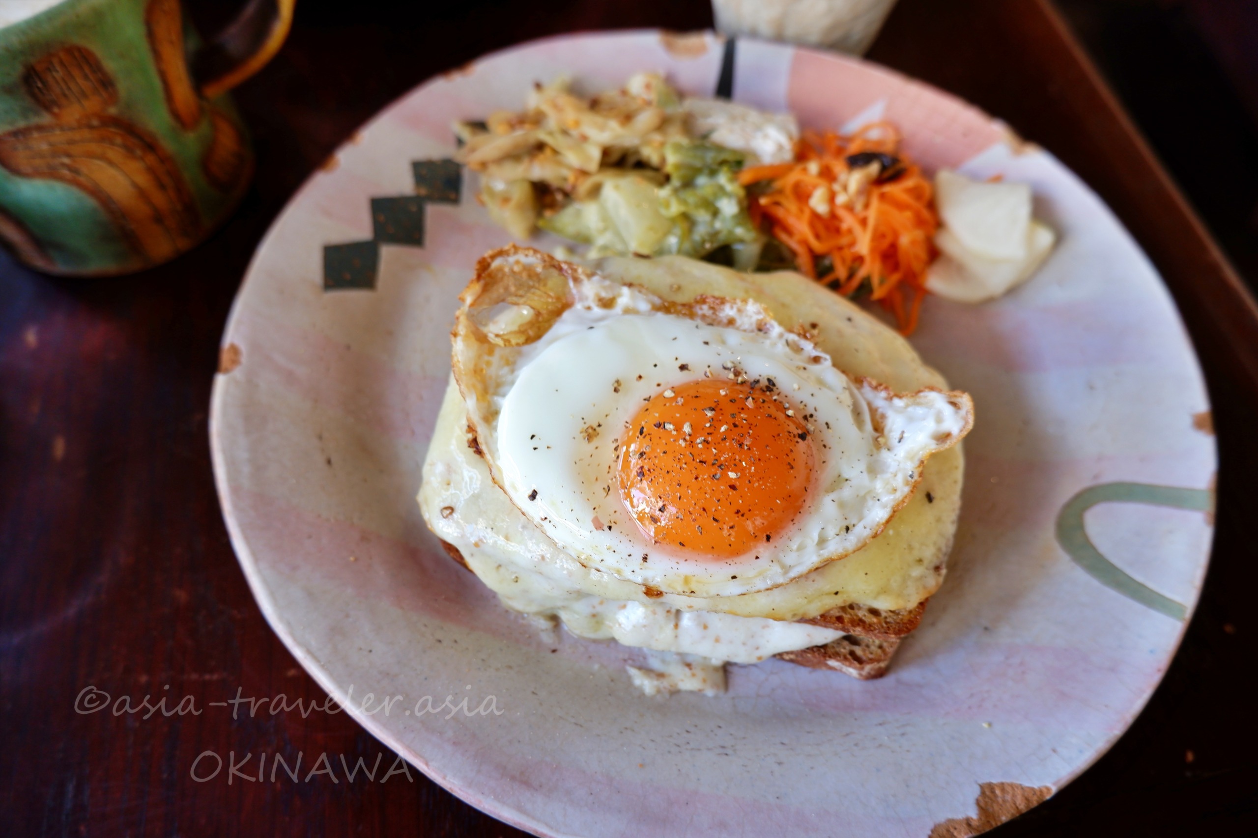 たそかれ珈琲のクロックマダム・目玉焼きとろとろ