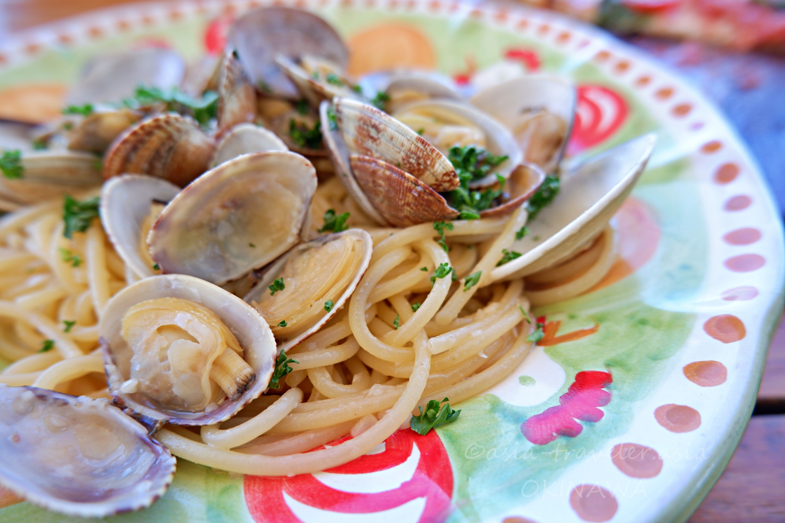 瀬長島ポジリポのアサリと蛤のヴォンゴレビアンコ