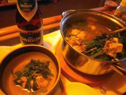 ニャチャン自炊で作ったミコチ鍋とサイゴンビール